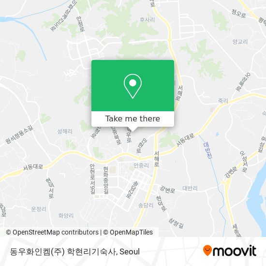 동우화인켐(주) 학현리기숙사 map