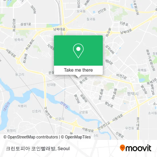 크린토피아 코인빨래방 map