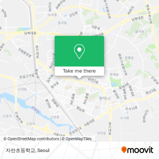 자란초등학교 map