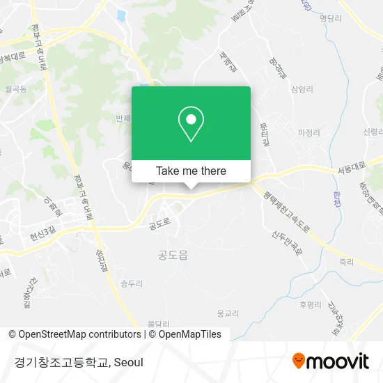 경기창조고등학교 map