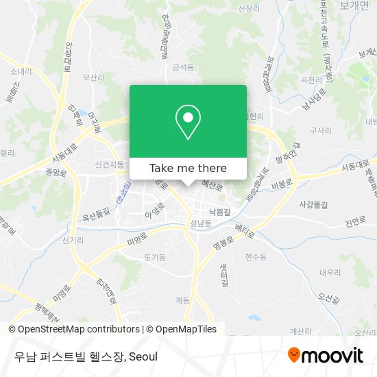 우남 퍼스트빌 헬스장 map