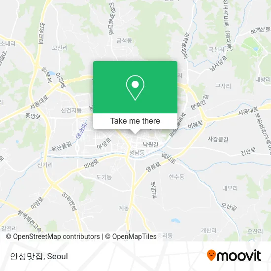 안성맛집 map