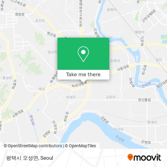 평택시 오성면 map