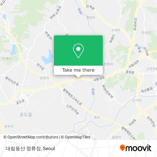 대림동산 정류장 map