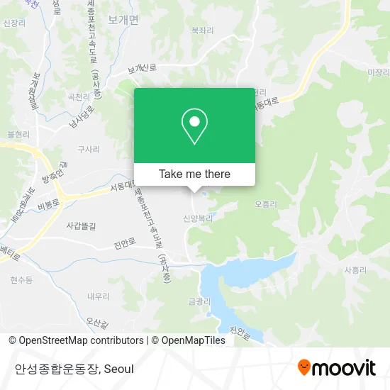 안성종합운동장 map