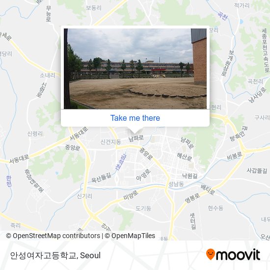 안성여자고등학교 map