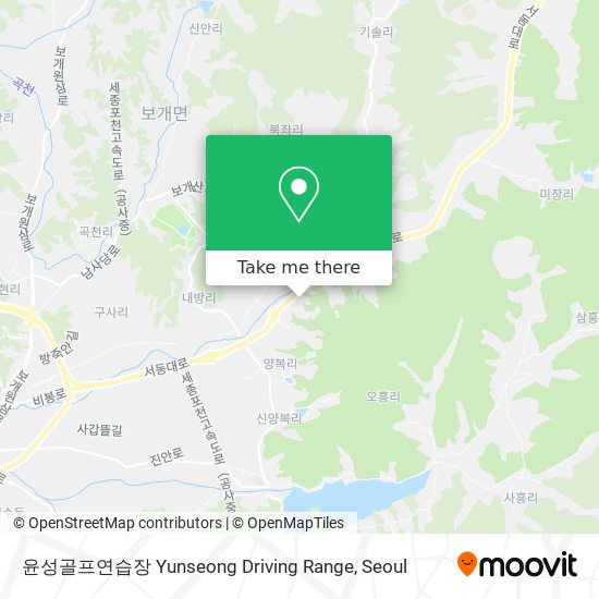 윤성골프연습장 Yunseong Driving Range map