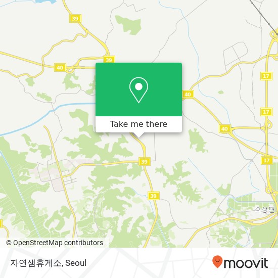 자연샘휴게소 map