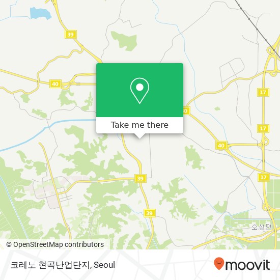 코레노 현곡난업단지 map