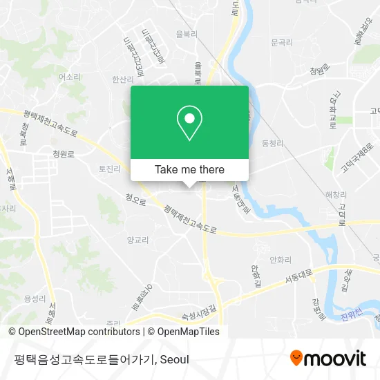 평택음성고속도로들어가기 map