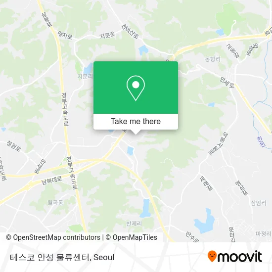 테스코 안성 물류센터 map
