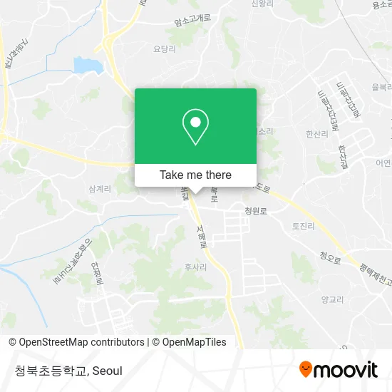 청북초등학교 map