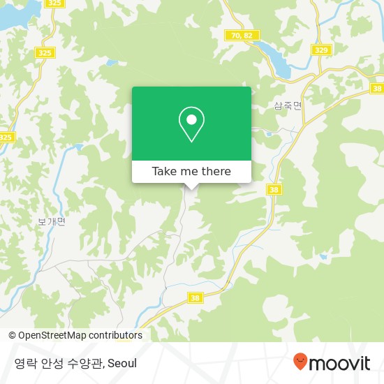 영락 안성 수양관 map