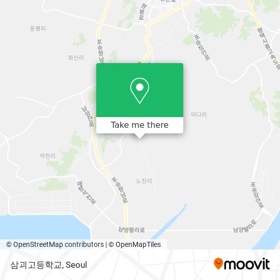 삼괴고등학교 map