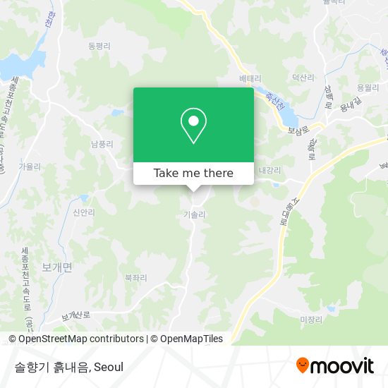 솔향기 흙내음 map