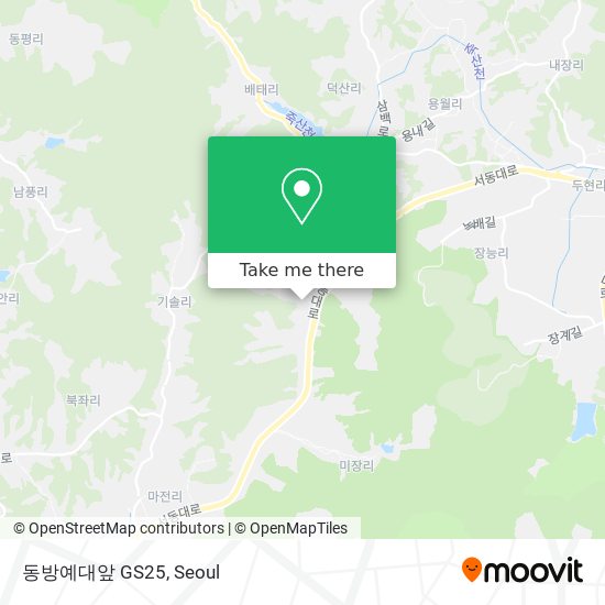 동방예대앞 GS25 map