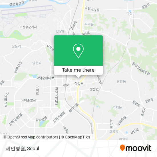 세인병원 map