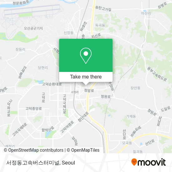 서정동고속버스터미널 map