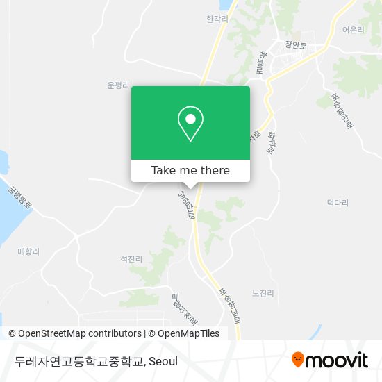 두레자연고등학교중학교 map