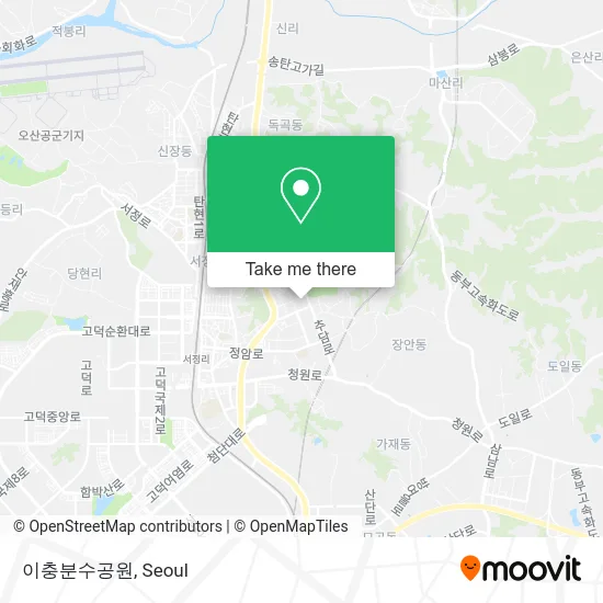 이충분수공원 map