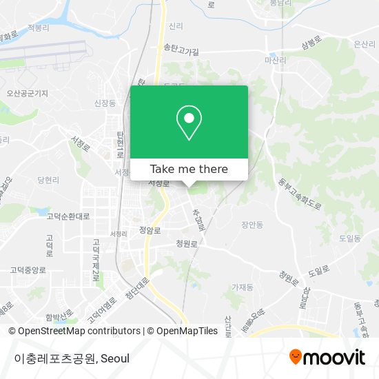 이충레포츠공원 map