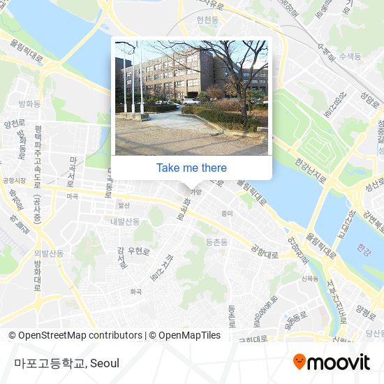 마포고등학교 map