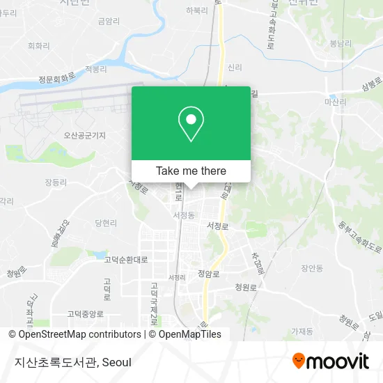 지산초록도서관 map