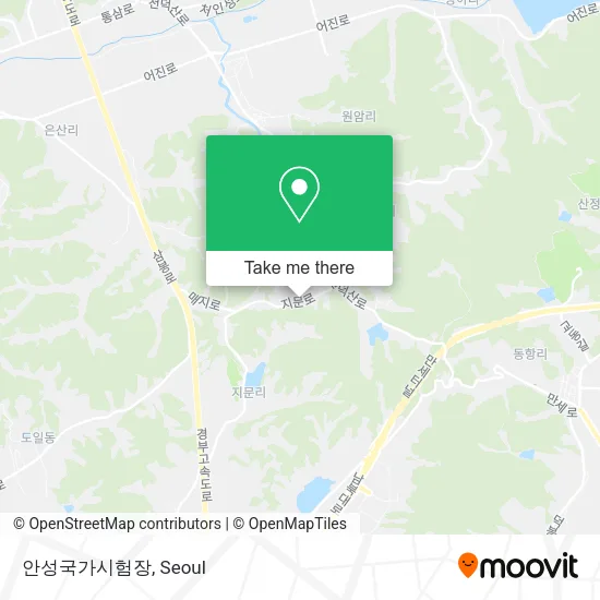 안성국가시험장 map