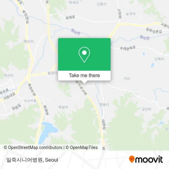 일죽시니어병원 map