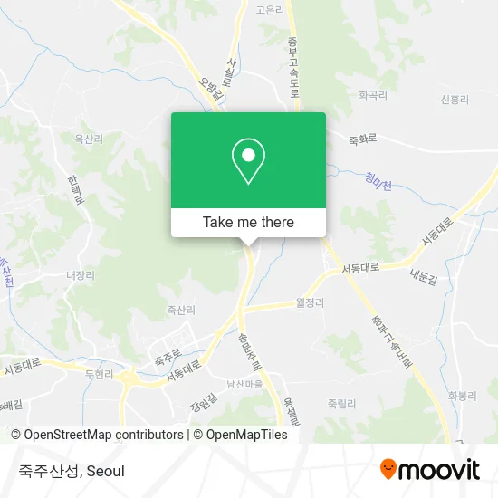 죽주산성 map