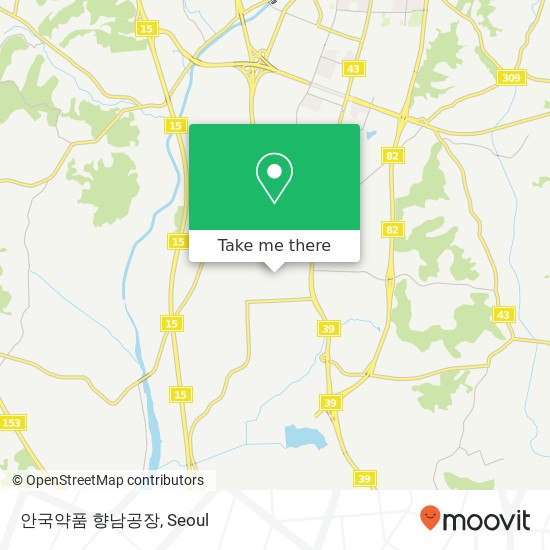 안국약품 향남공장 map