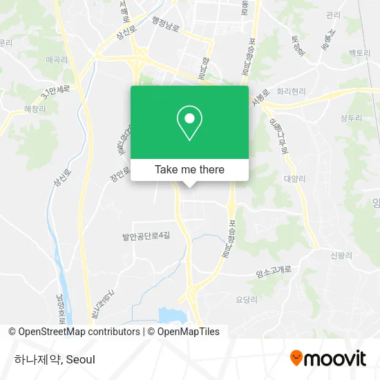 하나제약 map