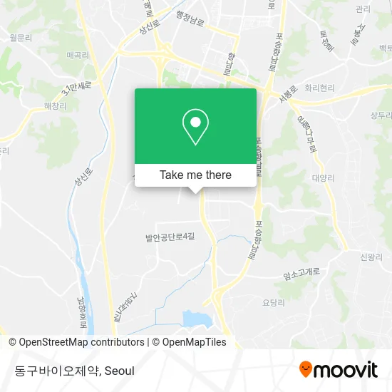 동구바이오제약 map