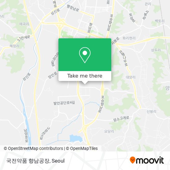 국전약품 향남공장 map