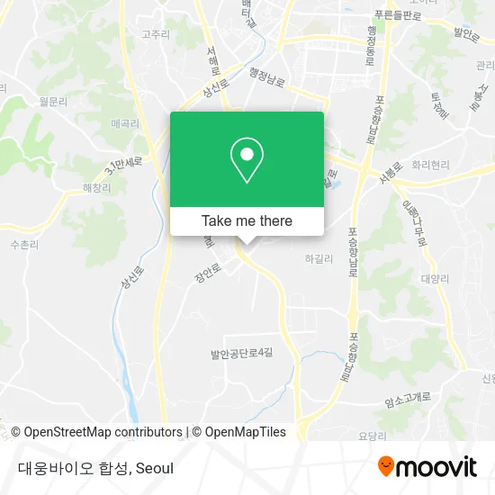 대웅바이오 합성 map