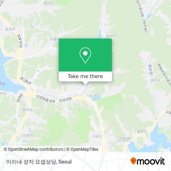 미리내 성지 요셉성당 map