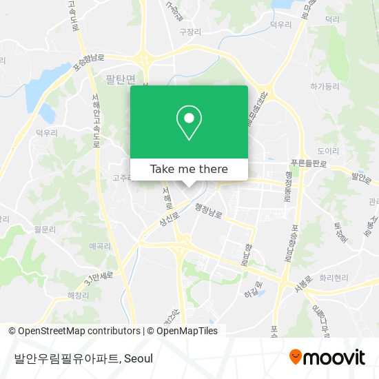 발안우림필유아파트 map