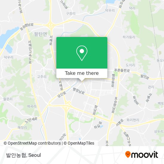 발안농협 map
