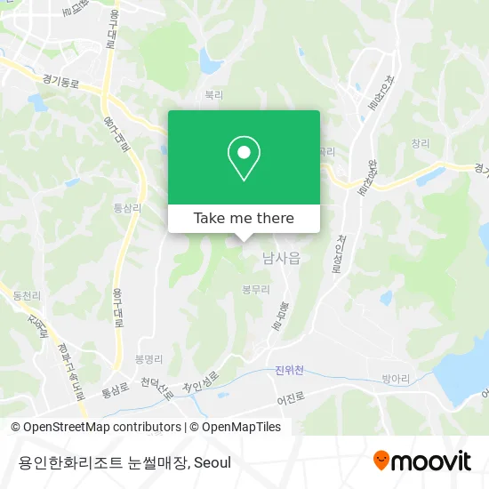 용인한화리조트 눈썰매장 map