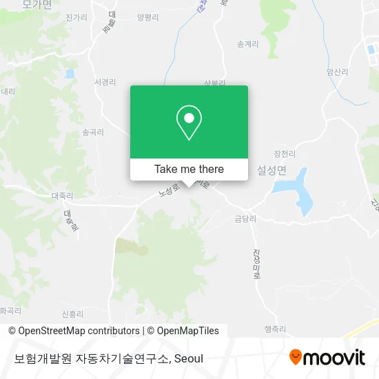 보험개발원 자동차기술연구소 map