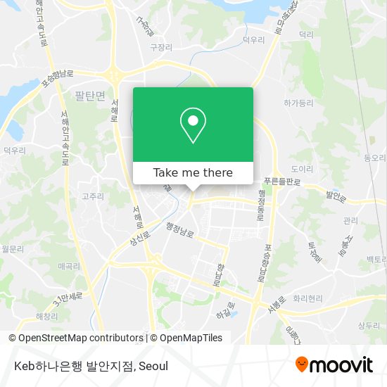 Keb하나은행 발안지점 map