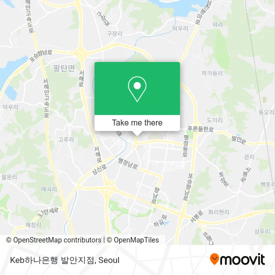 Keb하나은행 발안지점 map