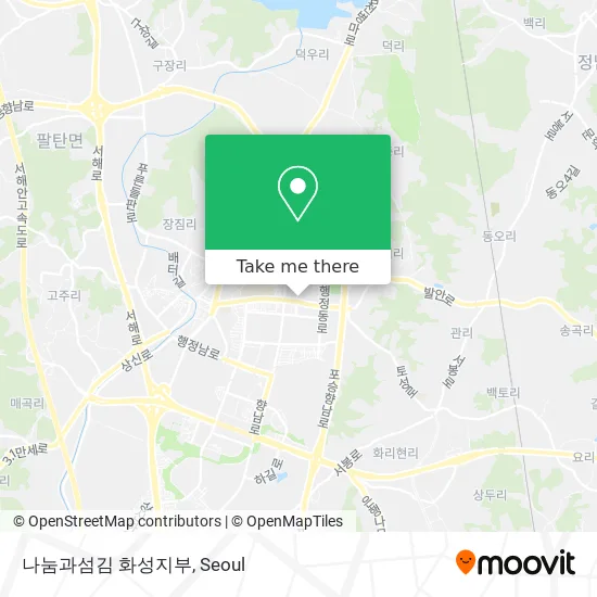 나눔과섬김 화성지부 map