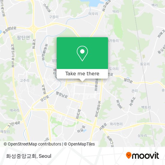 화성중앙교회 map
