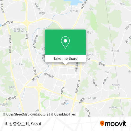 화성중앙교회 map