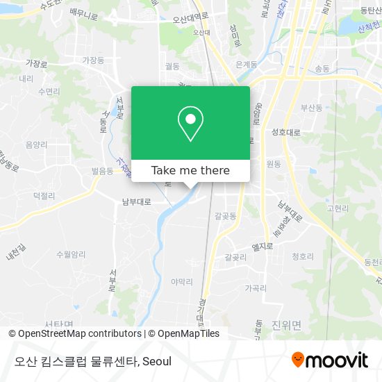 오산 킴스클럽 물류센타 map