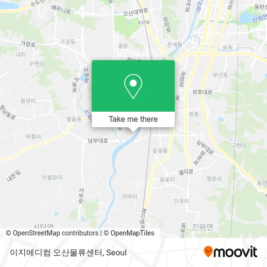 이지메디컴 오산물류센터 map