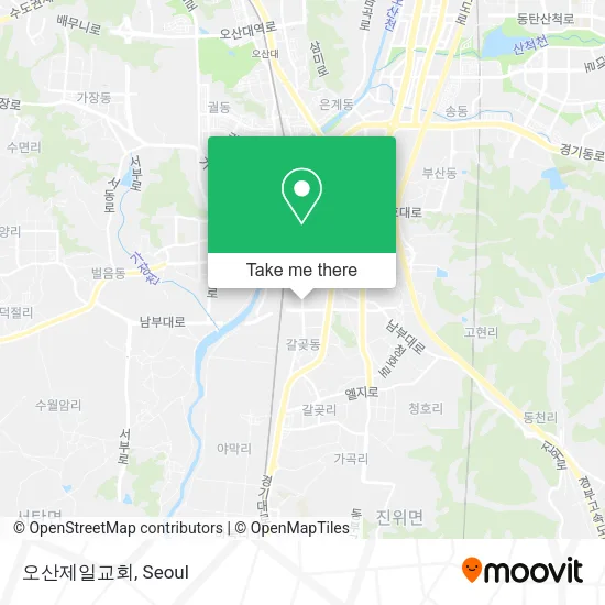오산제일교회 map