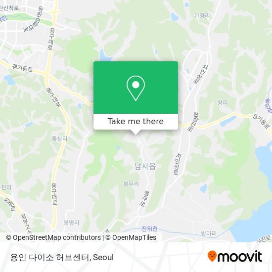 용인 다이소 허브센터 map
