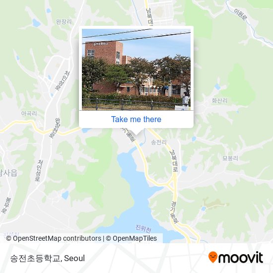 송전초등학교 map